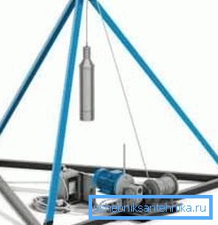 За водата е възможно да се използва и приспособлението за пробиване по метода на ударно въже