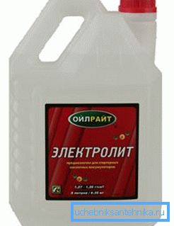 Батерия електролит Батерия електролит