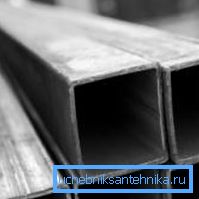 Снимка от профилирани тръби с напречно сечение 40х40 мм Снимка от профилирани тръби с напречно сечение 40х40 мм