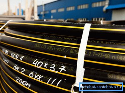 Газова HDPE тръба в залива