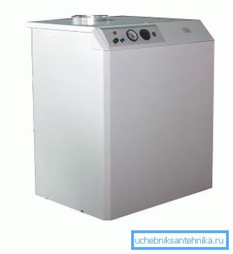 Газовият котел с чугунен топлообменник е с големи размери и мощност Газовият котел с чугунен топлообменник е с големи размери и мощност