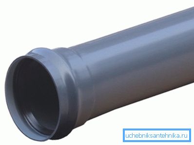 Изделия из PVC часто производят с раструбами для соединения с помощью эластичных муфт Изделия из PVC часто производят с раструбами для соединения с помощью эластичных муфт