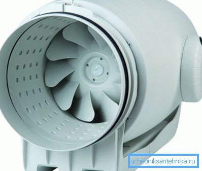 Центробежният вентилатор с канален тип с намалено ниво на шума.