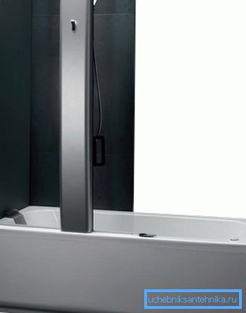 Комбинираната душ кабина 180 за 80 съчетава вана и душ в един дизайн Комбинираната душ кабина 180 за 80 съчетава вана и душ в един дизайн