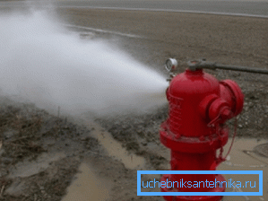 На снимката: Външното водоснабдяване с вода за пожар трябва периодично да се тества за оперативност