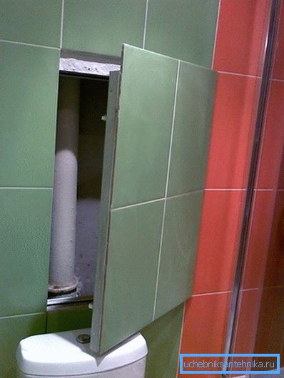 На снимката - скриваме канализацията зад фалшивата стена На снимката - скриваме канализацията зад фалшивата стена
