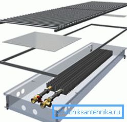 На снимката има радиатор с галванично тяло На снимката има радиатор с галванично тяло