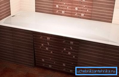 Фиксиран екран под ваната