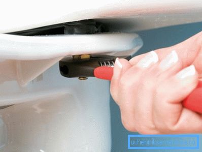 Разхлабваме и сваляме винтовете, след това разглобяваме самия резервоар Разхлабваме и сваляме винтовете, след това разглобяваме самия резервоар
