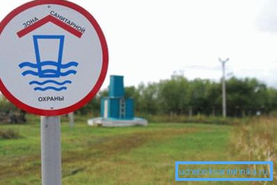 Предупредителни признаци за санитарния периметър на водата Предупредителни признаци за санитарния периметър на водата
