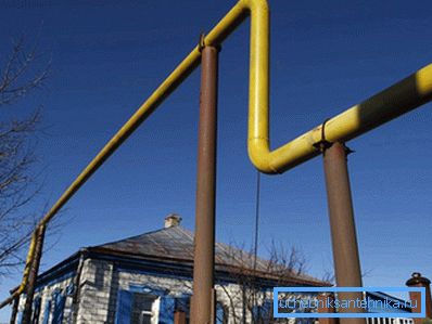 Пример за газопровод близо до къщата