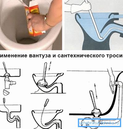 Почиствайте тоалетната с ръце, като използвате сода, бутало и кабел
