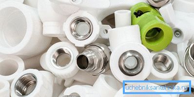 Разнообразие от фитинги Разнообразие от фитинги