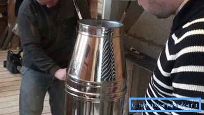Коминът трябва да бъде сглобен на етапи Коминът трябва да бъде сглобен на етапи