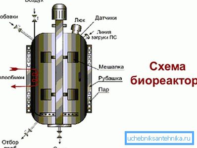 Схема биореактора
