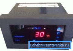 Специалната електроника позволява отдалечено смяна на параметрите на работа на котела