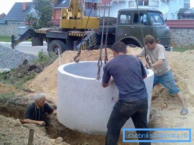 Изграждане на сглобяема стоманобетонна ямка. Изграждане на сглобяема стоманобетонна ямка.