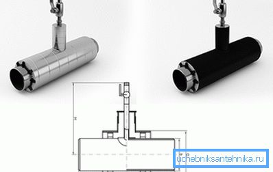 Тройник с вентилационен отвор с топка в изолация от полиуретанова пяна