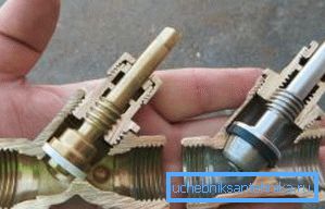 Устройство конусного крана