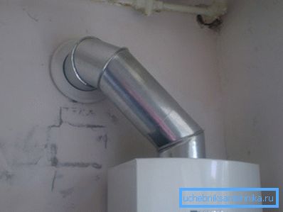 Изпускателна тръба на газовия котел Изпускателна тръба на газовия котел